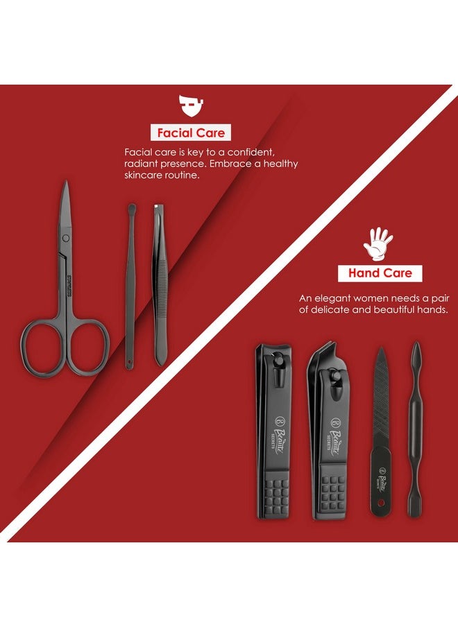 7 In 1 Manicure Set Professional Black Stainless Steel Nail Clipper Kit Finger Plier Nails Art Pedicure Toe Nail Tools Set - pzsku/Z0BEFB1D0D637F7B3E704Z/45/_/1735567086/909ccdaf-236b-48a2-be14-e97e23f3a44b