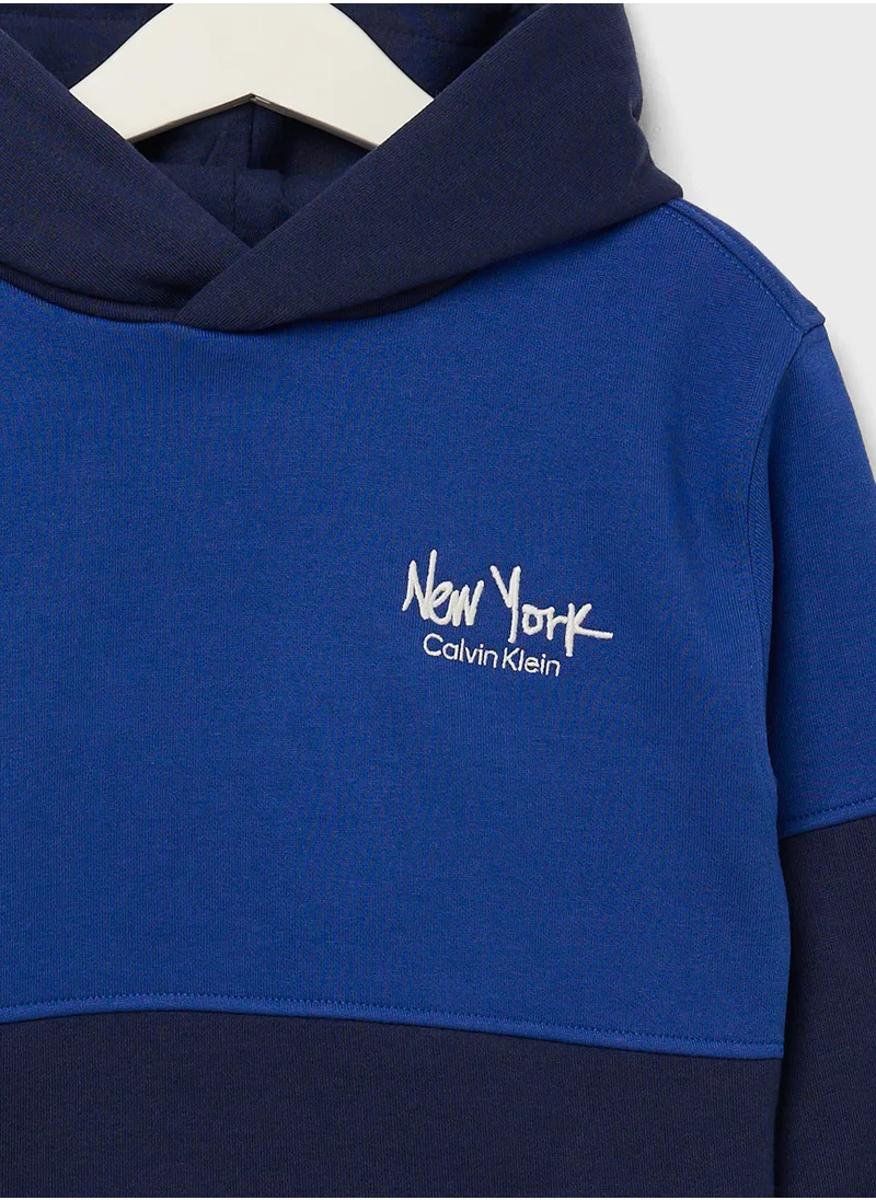 Calvin Klein Jeans Kids Colorblock Hoodie