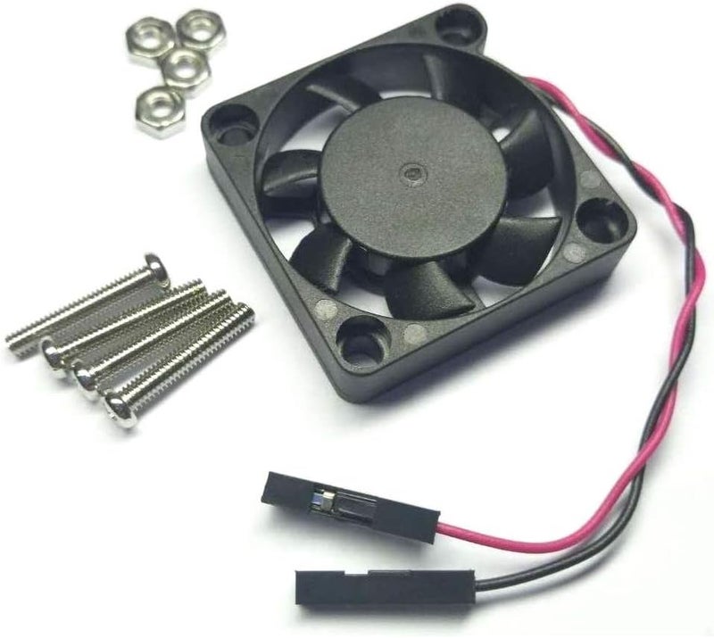 Easycargo Raspberry Pi Fan 30x30x7mm, Raspberry Pi Cooling Fan Brushless 3.3V 5V DC Quiet Fan for Raspberry Pi 4, 3 B+ and B, Pi 2, Pi B+, RetroFlag NESPI Case (30mmx30mmx7mm) (Black 1-Pack) - Image 4