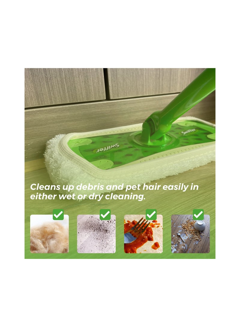 SYOSI 3 Pack Washable Sweeper Pads, Reusable Cotton Mop Refills Eco-Friendly Mop Pad Replacement Durable Dust Mop Covers Multipurpose Floor Cleaning Pads Cotton Mop Refills for Swiffer - Image 2