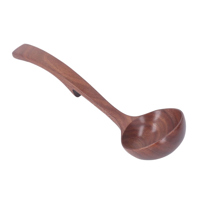 Wooden Ladle Spoon for Soup Accessories Solid Wood Eco Friendly Cooking Serving Ladle Kitchen Utensils for Home Hotel Type 2 - Image 2