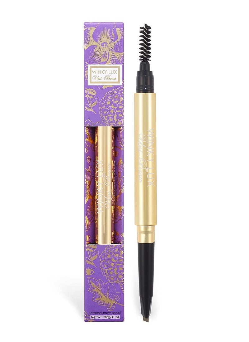 Winky Lux Winky Lux Uni Brow Eyebrow Pencil, Dual Sided with Spoolie, Longwearing Waterproof Eyebrow Crayon, Define Shape and Fill Brows, Brown, Blonde and Taupe Universal Shade  - Image 1