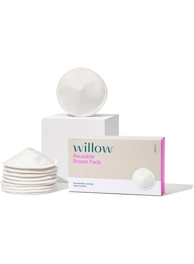 Willow Reusable Nursing Pads, 10-Count - Image 1