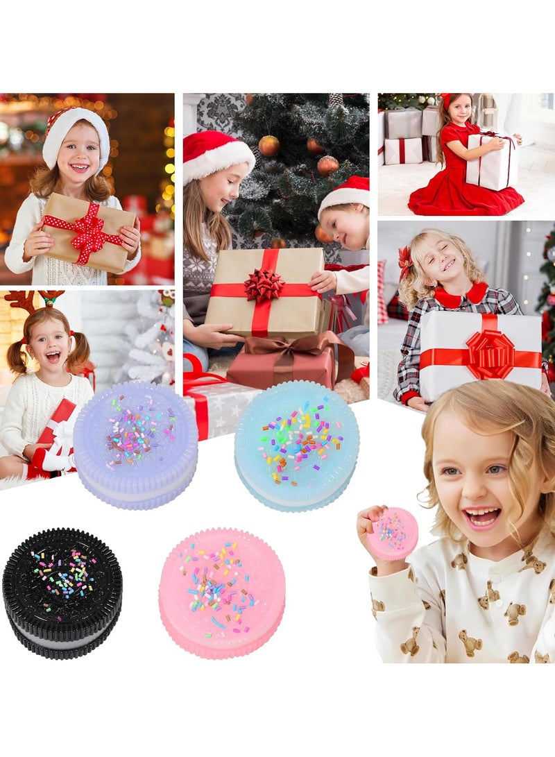 Fidget Toys, Sensory Toy, 4 Pcs Oreo Fidget Toys Stress Relief Squeeze Toy, 2.44 INCH*2.44 INCH In Oreo Soft Stress Toys, for Boys Girls Pressure Relief... - Image 5