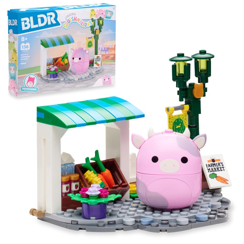 BLDR Squishmallows Pattys Farmers Market Building Set Patty the Pink Cow Buildable Figure Squishmallows Fans 8 0046 - Image 4