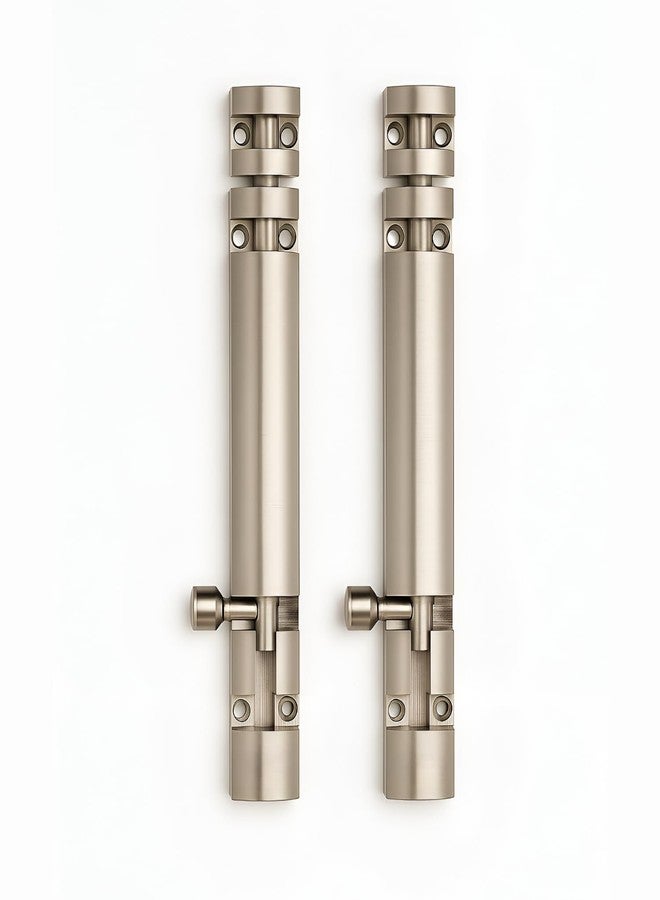Urban Elite 2 Pack Premium Aluminum Tower Bolt 6 Inch, Tower Bolt for Main Door and Bathroom, Kundi Door Latch for Bedroom, Chitakni, Tower Bolt for Home,Offices Doors,Windows (Satin Silver, 6") - Image 1