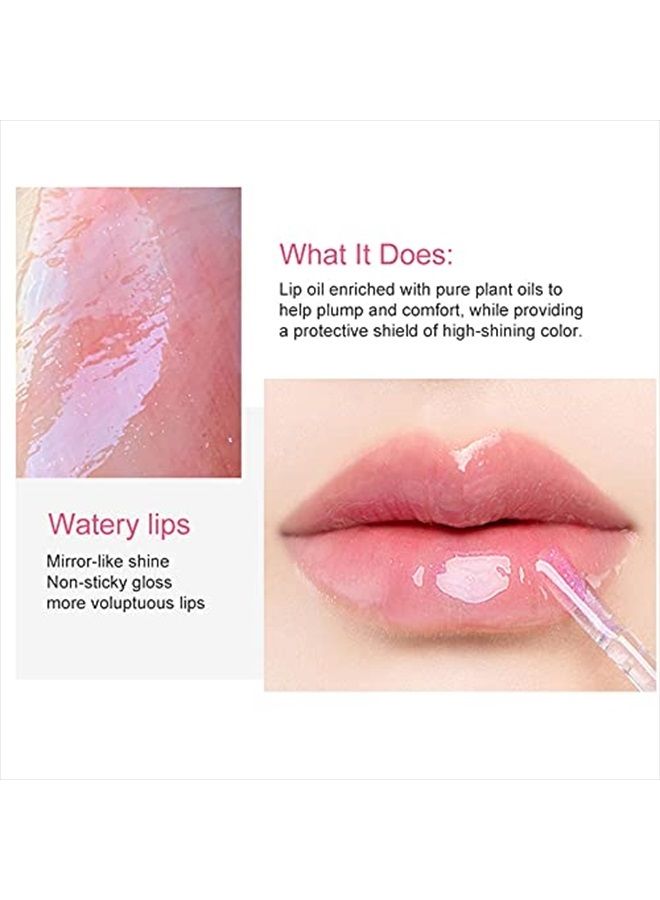 Petansy Moisturizing Lip Gloss Set 8 Pack Lip Comfort Oil Transparent Lip Gloss Kit  - Image 4