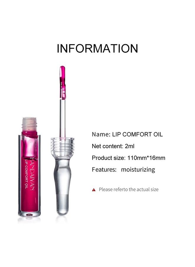Petansy Moisturizing Lip Gloss Set 8 Pack Lip Comfort Oil Transparent Lip Gloss Kit  - Image 3