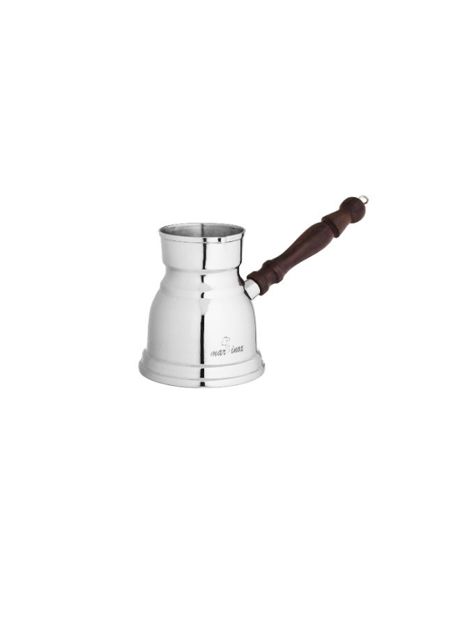 المرحومي طقم ركوة قهوة ستيل يد خشب 3 قطعة ( 300-400-500 مل ) - Image 2