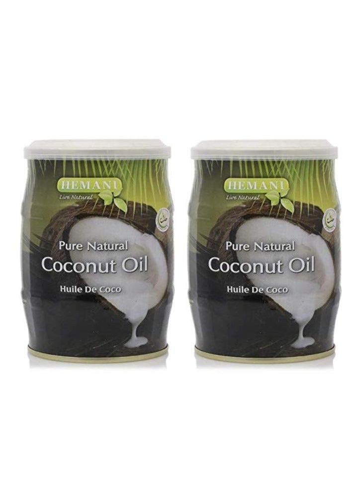 HEMANI 2Pcs Pure Natural Coconut Oil 400ml - Image 1
