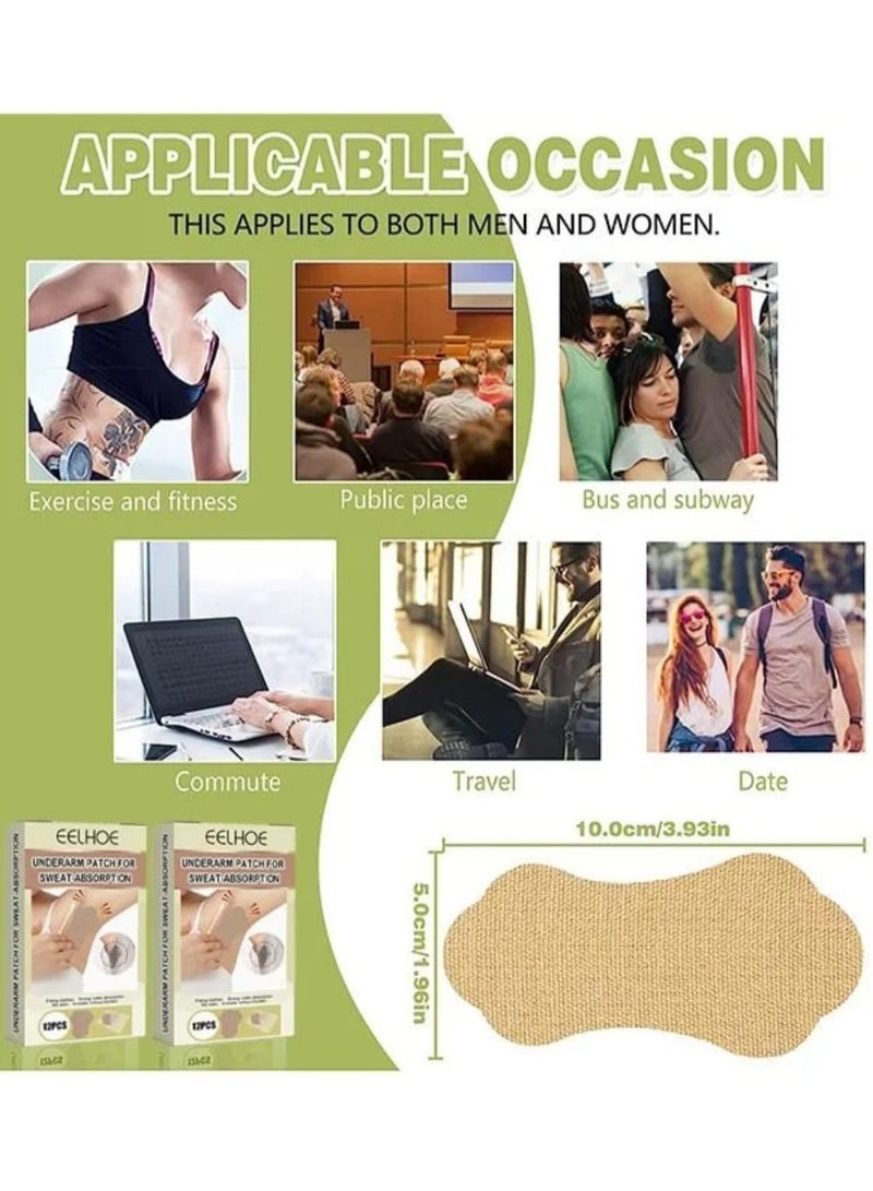 إيلهو مجموعة وسادة امتصاص العرق تحت الابط 12 قطعة - Image 4