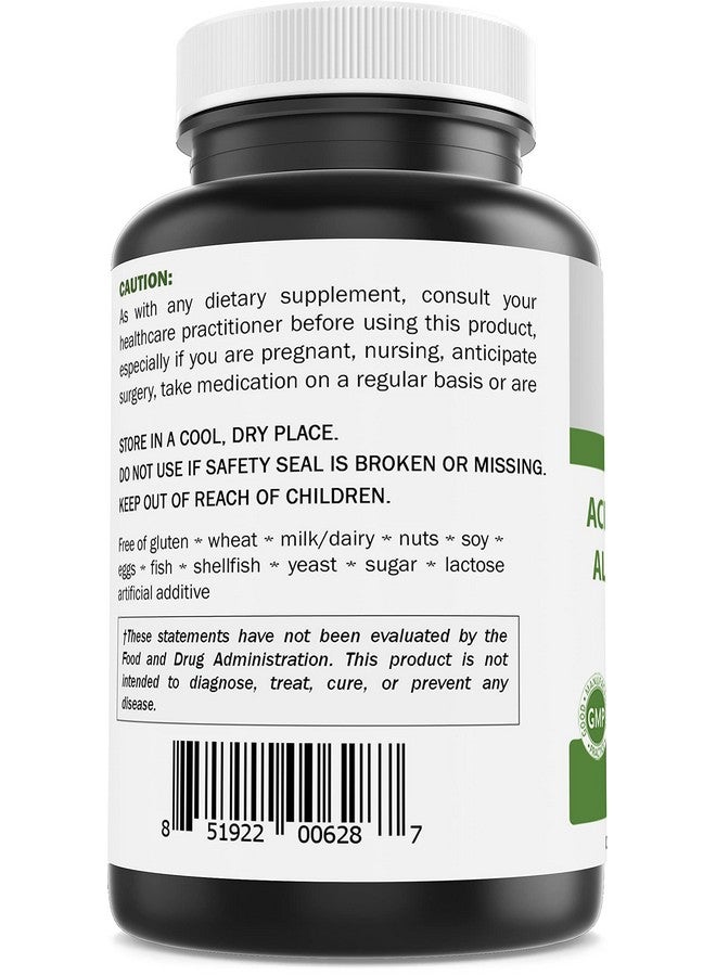 Brieofood Acetyl L-Carnitine Alpha Lipoic Acid (ALA ALC) 750 mg 120 Capsules - Image 4