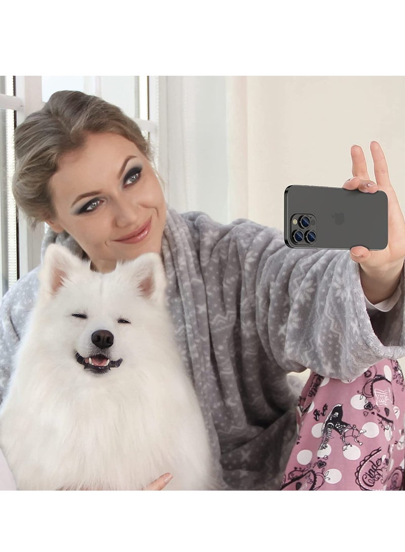 ELTRAZONE Camera Lens Protector for iPhone 14 Pro/iPhone 14 Pro Max, Alloy Metal Individual Ring, Anti Scratch HD Tempered Glass Lens Screen Protector Cover Film, Case Friendly, Black - Image 5