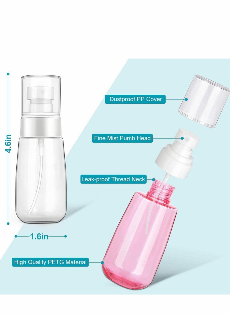 SYOSI Spray Bottles  3 Pack 2oz Small Spray Bottle, Empty Spray Bottles, Plastic Spray Bottle, Travel Size Bottles for Cleaning Solutions, Perfume, Essential Oils, Refillable Mister Spray Bottle - Image 5