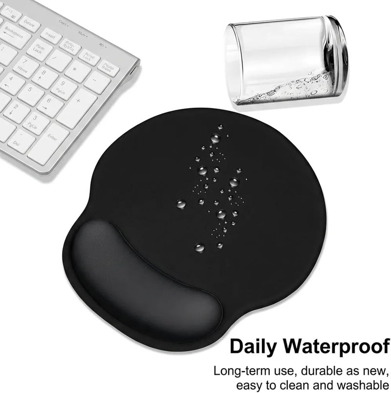 ToolHouse Ergonomic Mouse Pad with Memory Foam Wrist Rest, Slow Rebound Wrist Support Mat, Non-Slip PU Base & Smooth Surface for Gaming, Office, Laptop & Home - Image 5