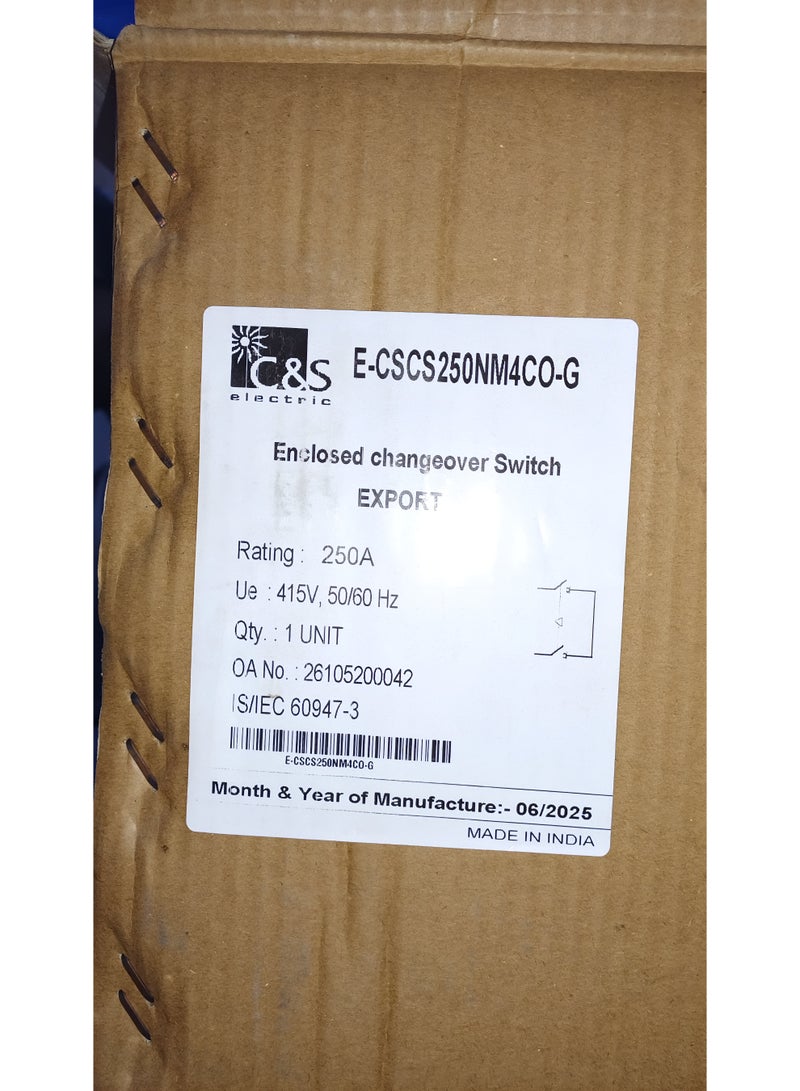C&S Electric محول 4P مغلق 250A-NMG - Image 5