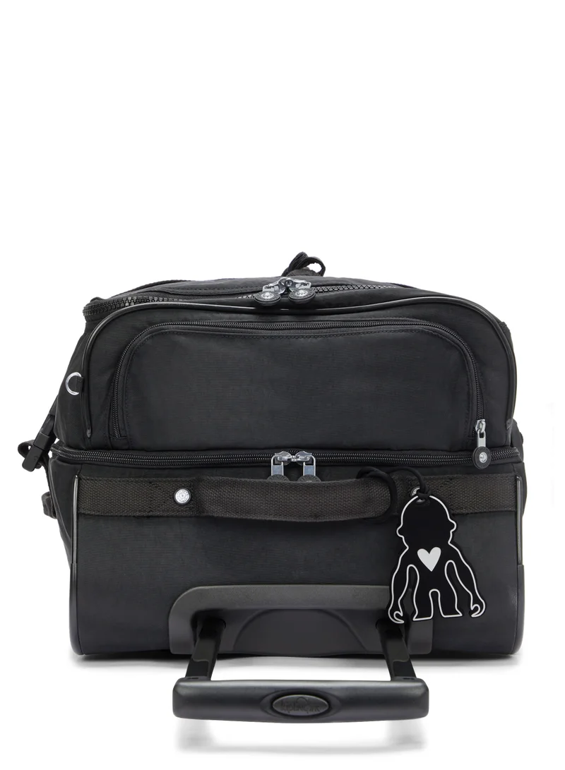 Kipling Basic Teagan Medium Wheeled Duffle 66cm/25inches, 3.10kg, 74L, Black Noir
