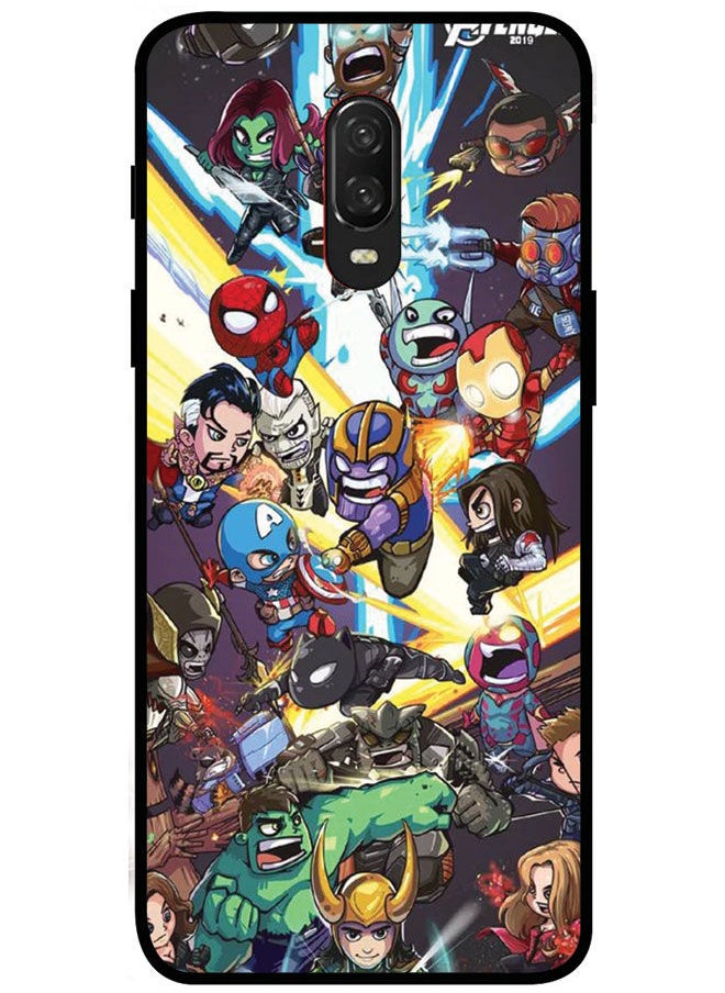EYE CATCH - Protective Case Cover For OnePlus 6 Smart Series Printed Protective Case Cover for OnePlus 6 Avengers Cartoon - Image 1