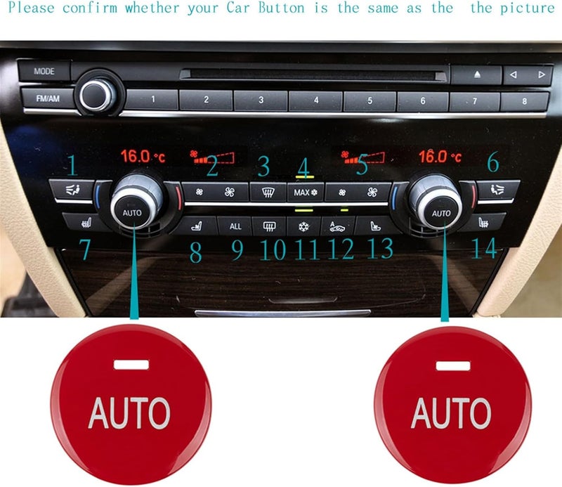 BMW Control Knob Cover Ring - Red - Image 2