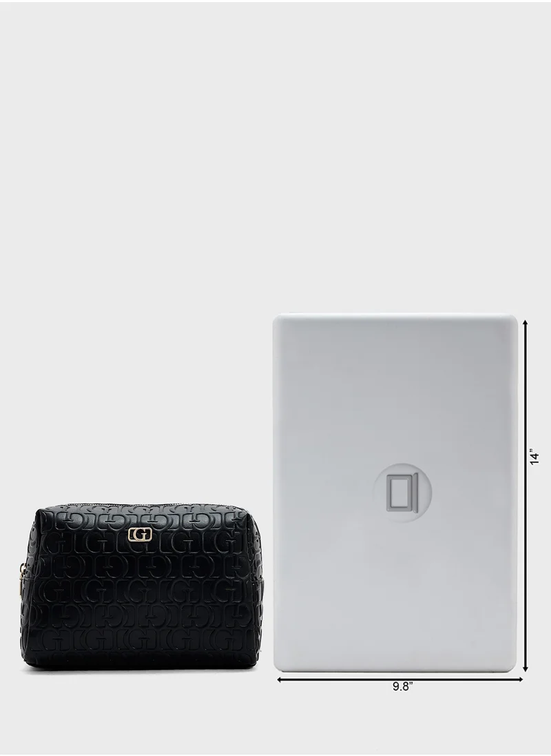 GUESS G Television Large Top Zip Wallet