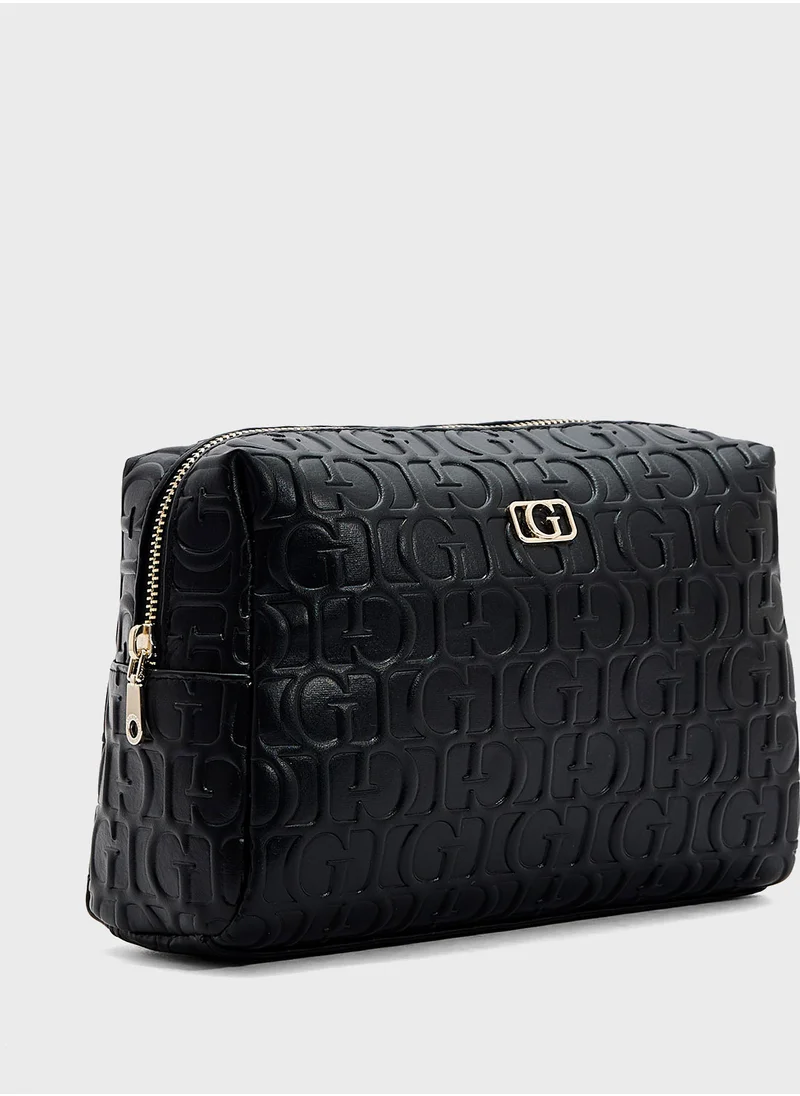 GUESS G Television Large Top Zip Wallet