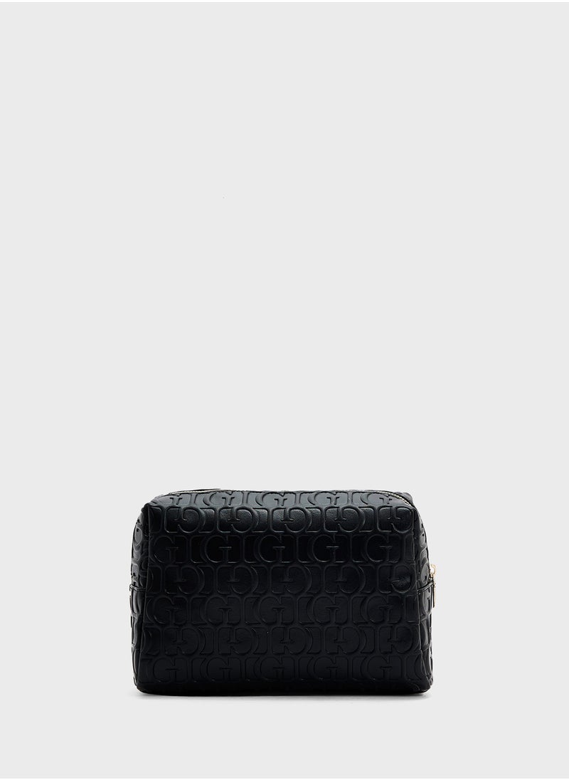 GUESS G Television Large Top Zip Wallet  - Image 2