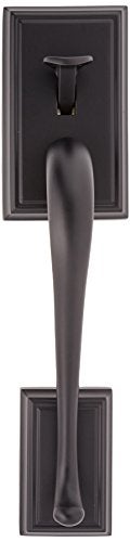Schlage F62-ADD-GEO Addison Double Cylinder Handleset with Georgian Interior Kno, Matte Black - Image 2