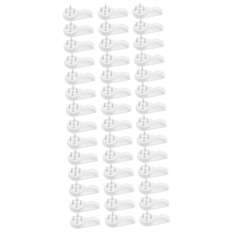 POPETPOP 1 Pack Invisible Nail Hangers for Picture Frames Non Trace Wall Hooks Plastic Photo Frame Hangers Easy Installation No Damage to Walls - Image 1