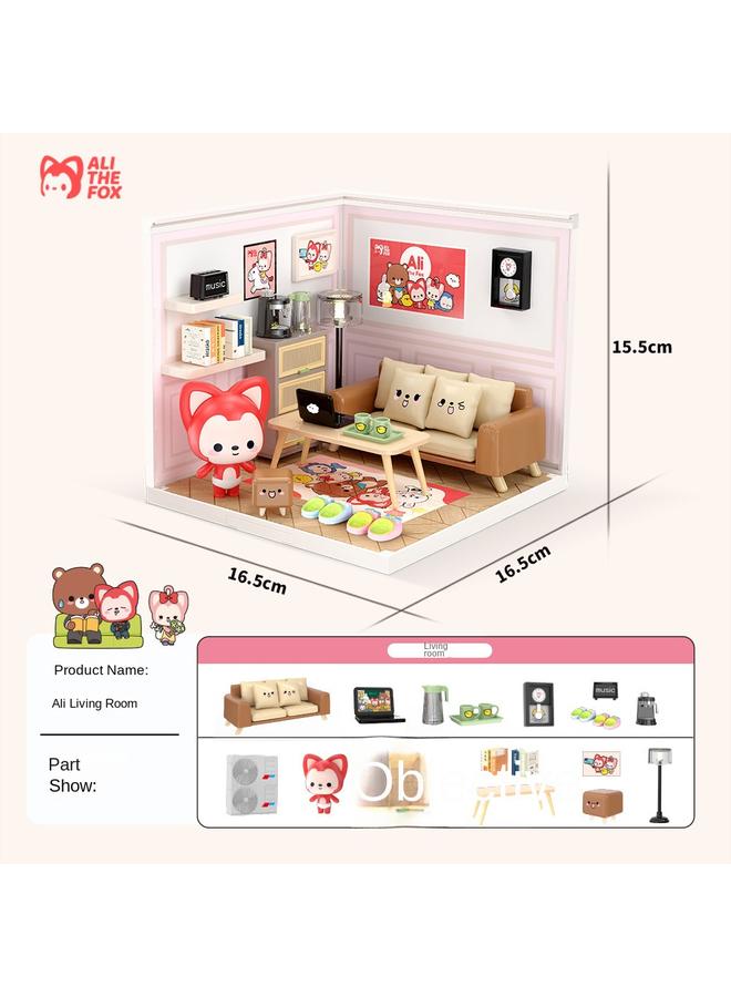 Bluejw Ali Series Building Blocks Store Convenience Store Milk Tea Shop Diy Handmade Assembled Cabin Children's Day Gift - Image 1