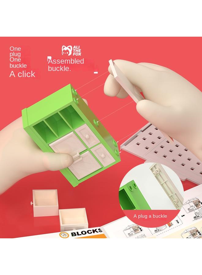 Bluejw Ali Series Building Blocks Store Convenience Store Milk Tea Shop Diy Handmade Assembled Cabin Children's Day Gift - Image 5