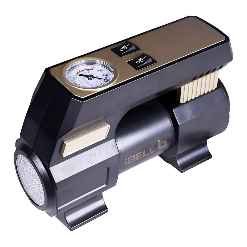 IBELL TOOLS IBELL Plastic, Polypropylene Car/Bike Tyre Inflator CA12-98, 12V DC, 120W, 12A, Air Flow 25L/Min, 150 PSI With Emergency LED Flashlight - Image 2