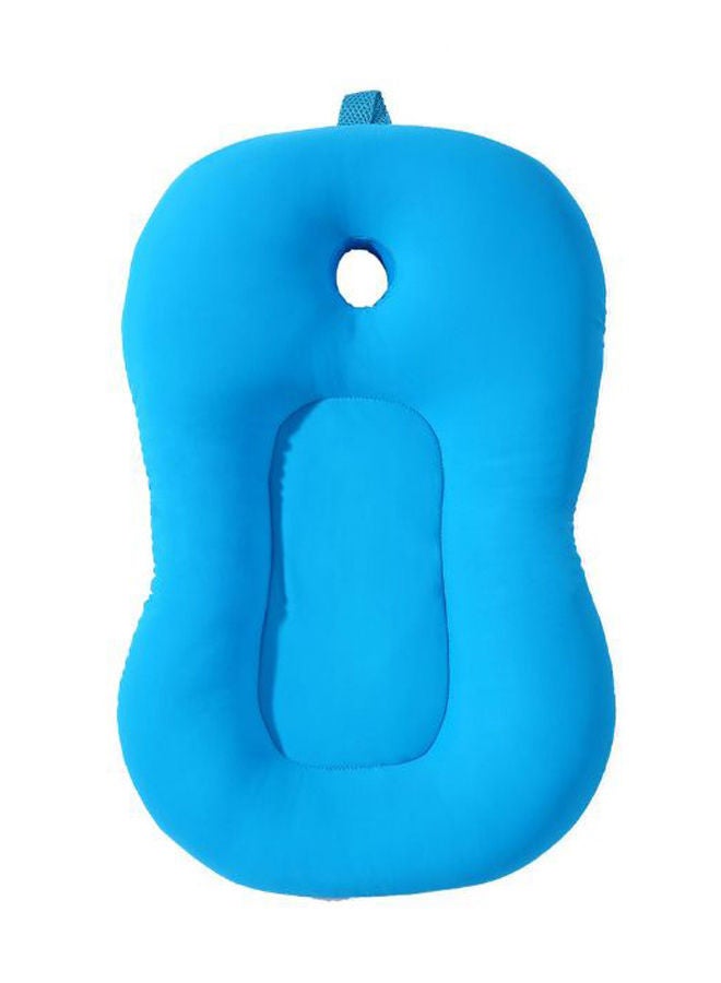 XiuWoo Baby Bath Mat,  Bathtub Baby Bath Cushion Soft Anti-Slip Bath Pad 0-6 Month Infant Bath Pillow, Blue