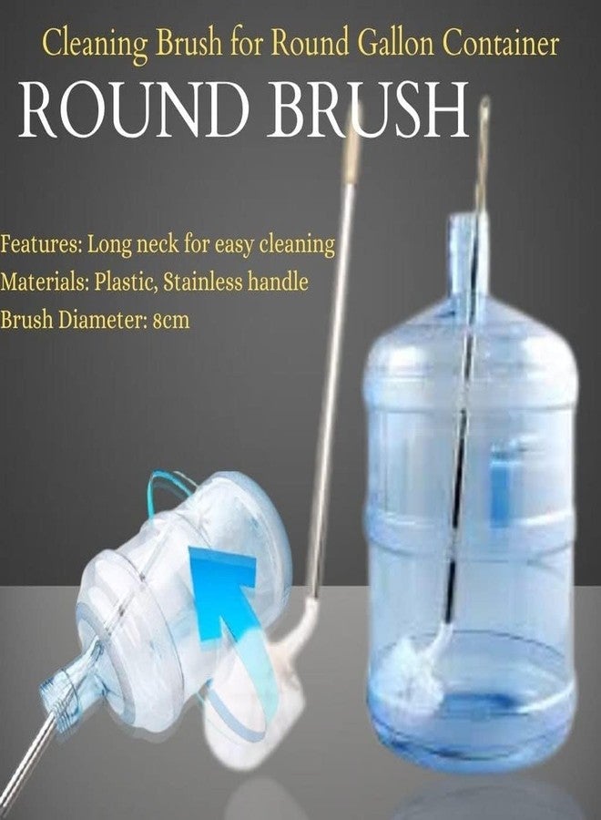 20 Litre Water Bottle Cleaning Long Brush | 20 L Plastic Bottles, Plastic Water Dispenser and Water Cans 360* Degree Long Handle Cleaner Brush. (Pack of 2) - Image 5