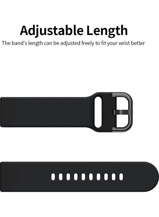 Beauenty Replacement Band For Samsung Galaxy Watch Active2 - 20mm Black - Image 2