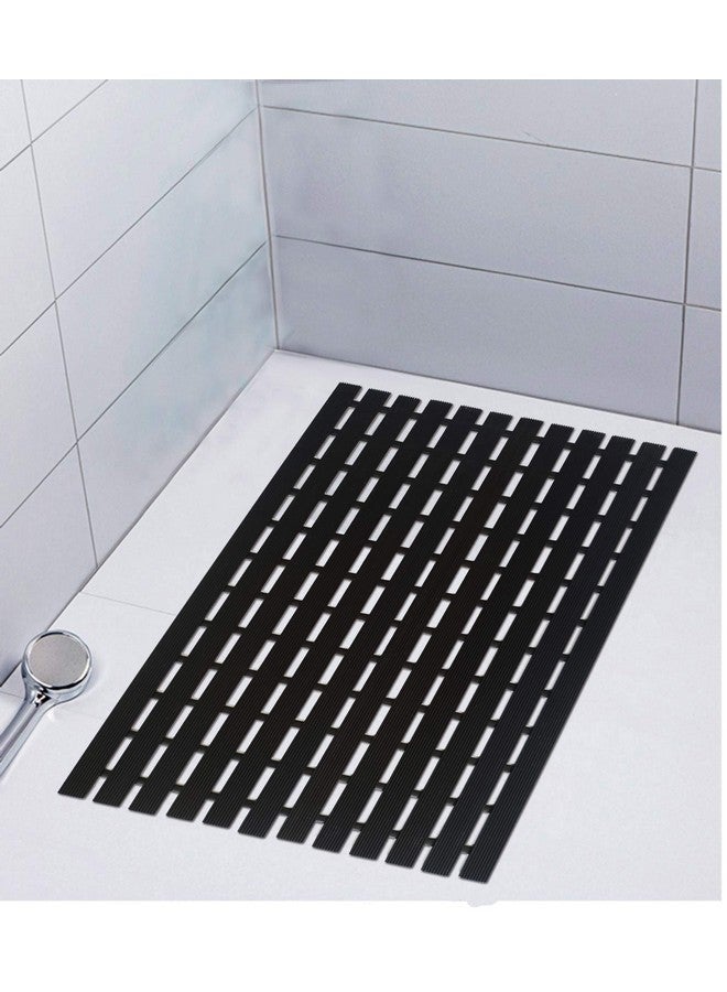 Eurotex Shower Mat Anti Slip for Shower, Kitchen, Wet Area, Laundry Room (Black 61cm x 45cm) - Image 2