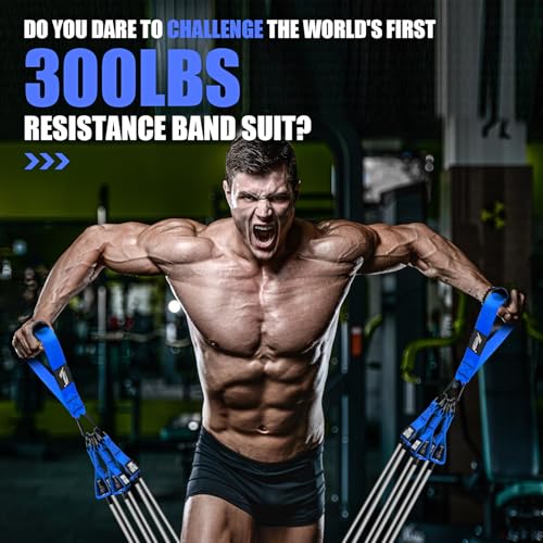 HPYGN Resistance Bands, Weight Bands with Handles, Ankle Straps, Door Anchor, Exercise Equipment for Muscle Training, Heavy Duty Workout Bands Strength Training Equipment for Men - Image 5