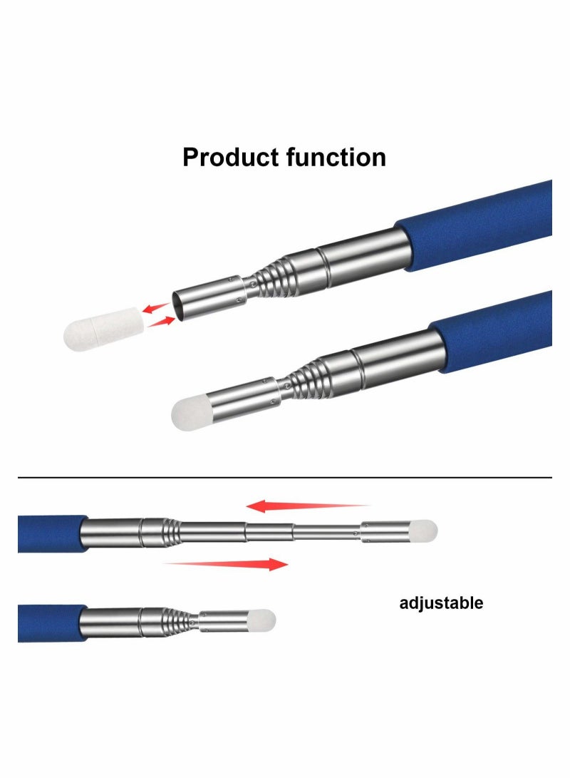 Captaintech Telescopic Pointer Stick with Hand Lanyard 4 Pieces Teacher Pointer for Classroom Presentation Pointers for Teachers Hand Pointer Extendable Pointer Stick Retractable Pointer Pen Whiteboard - Image 2