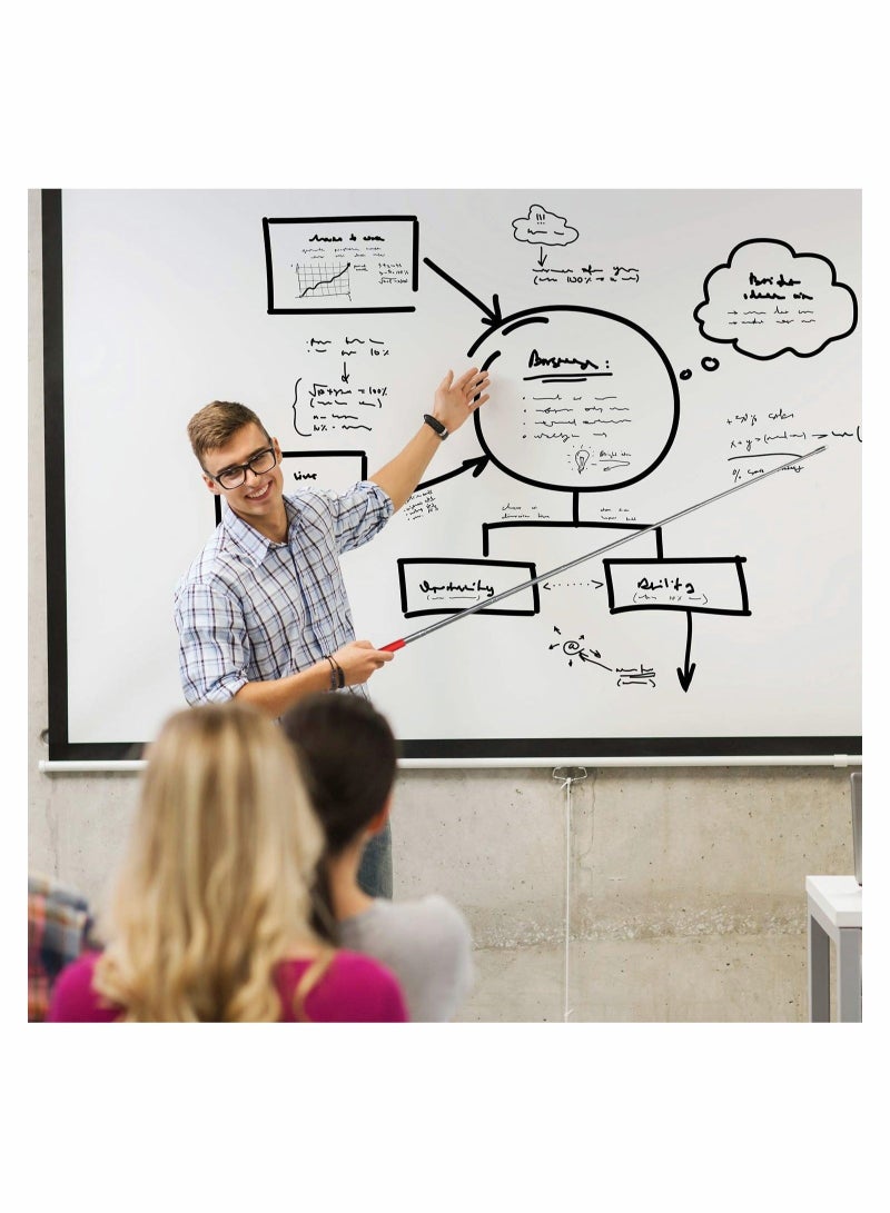 Captaintech Telescopic Pointer Stick with Hand Lanyard 4 Pieces Teacher Pointer for Classroom Presentation Pointers for Teachers Hand Pointer Extendable Pointer Stick Retractable Pointer Pen Whiteboard - Image 5