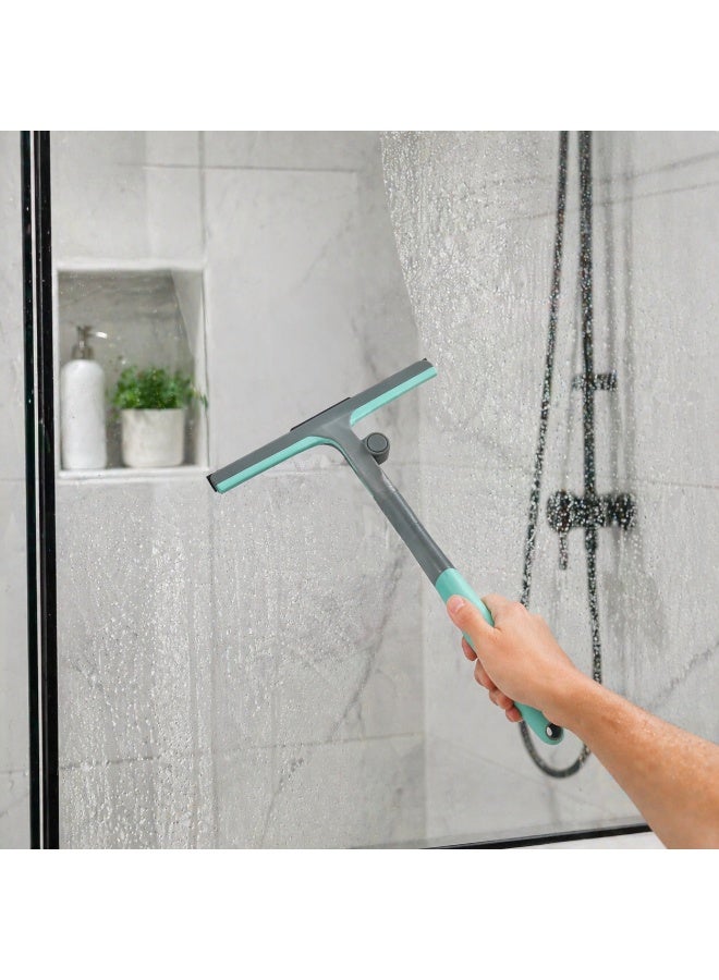 AquaSwipe Flex Pivoting Window Squeegee 27cm – Streak-Free Shower Glass Cleaner, Rubber Blade for Bathroom, Tiles, Mirror & Car Windshield, Ergonomic Handle Multi-Surface Cleaning Tool Viper - Image 1