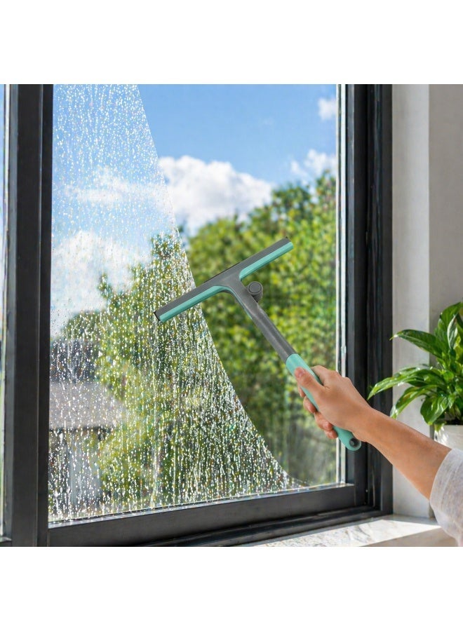 AquaSwipe Flex Pivoting Window Squeegee 27cm – Streak-Free Shower Glass Cleaner, Rubber Blade for Bathroom, Tiles, Mirror & Car Windshield, Ergonomic Handle Multi-Surface Cleaning Tool Viper - Image 2