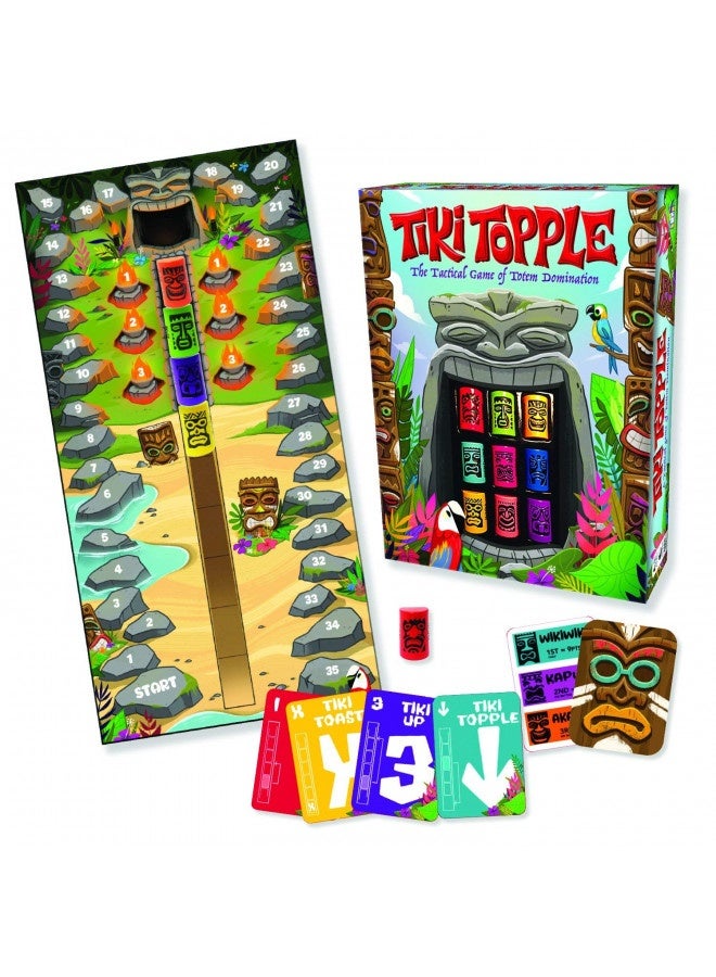 Gamewright Gamewright Tiki Topple - The Tactical Board Game Of Totem Domination Board Game Multi-Colored, 5" For Ages 120 Months To 180 Months  - Image 2