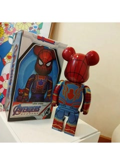 General 400% Spiderman Building block Bear movable doll model decoration desktop decoration toy gift for family and friends  - Image 2