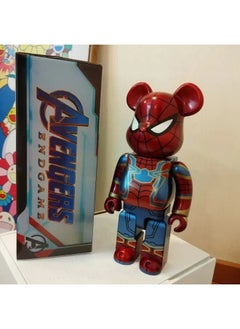 General 400% Spiderman Building block Bear movable doll model decoration desktop decoration toy gift for family and friends  - Image 1
