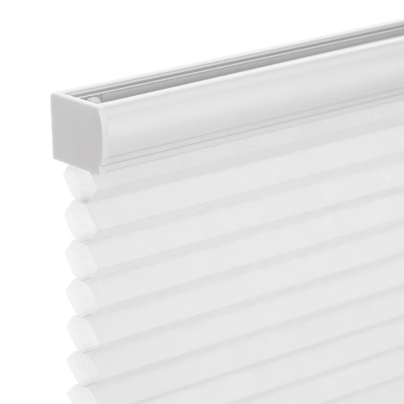 Changshade Cordless Cellular Shades Light Filtering Honeycomb Shades for Windows Pull Down Pleated Blinds Easy to Install for Indoor Windows and French Doors 36 W x 72 H White
