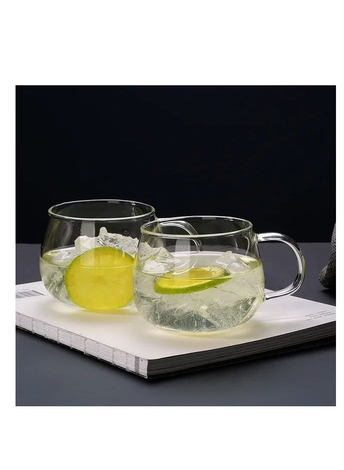 Persepolis Good Morning Glass Coffee Tea Breakfast Mug Clear Cup for Drinks Milk  - Image 3