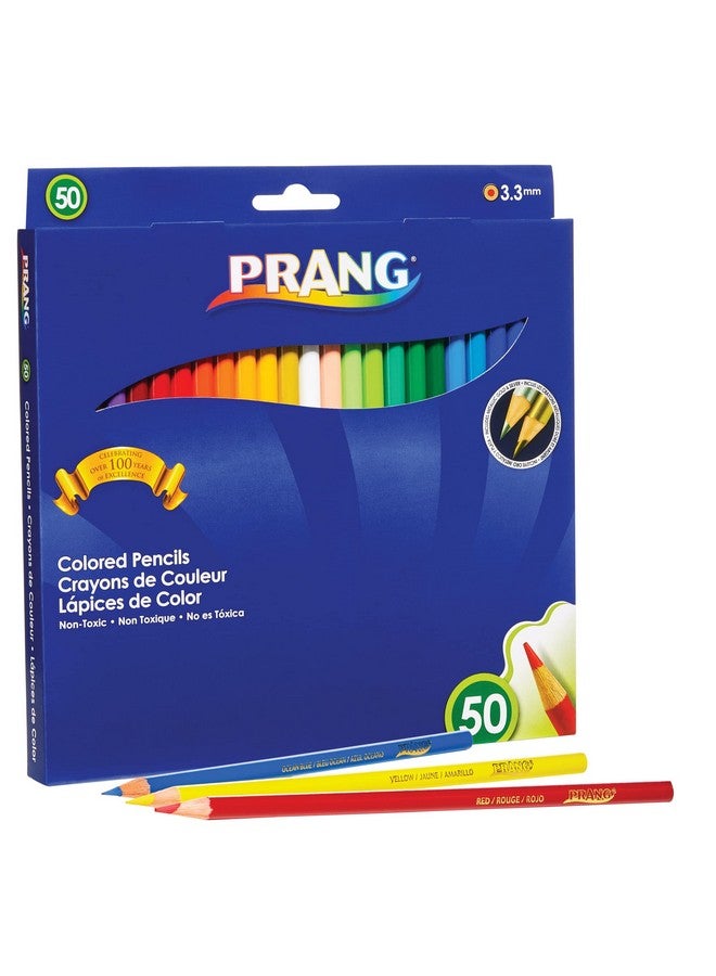 Prang 22480 Colored Woodcase Pencils 3.3 Mm 50 Assorted Colors/Set - Image 2