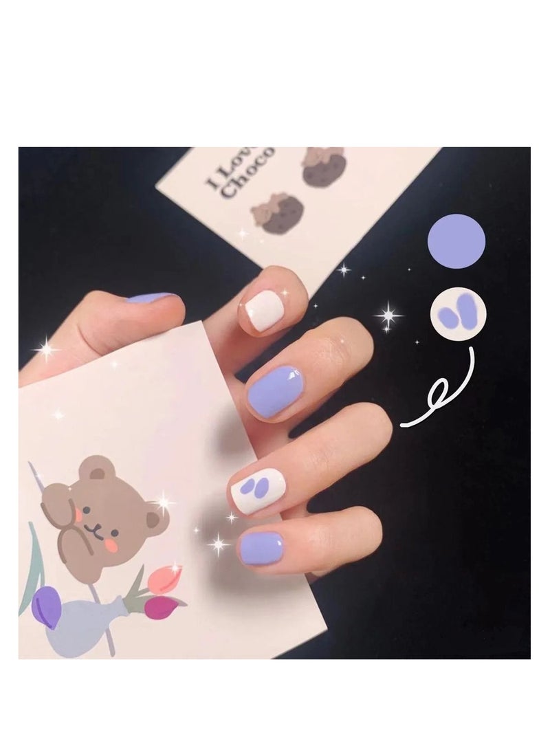 Salon Acrylic Reusable False Nails Set Double Tape and Glue Included - Image 1