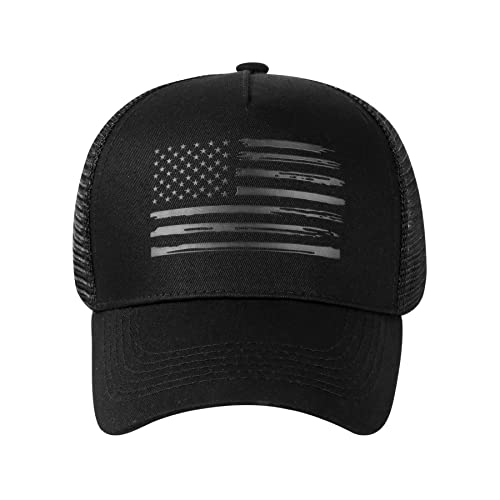 VIONLAN Baseball Cap, American Flag Trucker Hat for Men Women, Breathable Adjustable Fit Outdoor Mesh Snapback Hats - Image 2