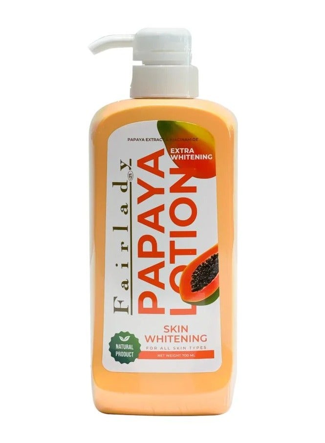 Whitening and moisturizing body lotion with Papaya 700 ml