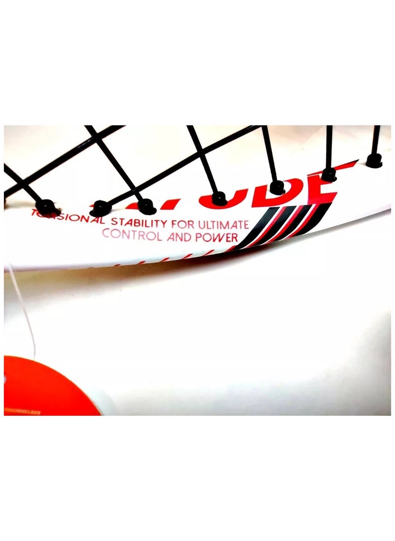ODEA ATTITUDE-77 Tennis Racquet For Professional Training With Bag 27Inch, White  - Image 5
